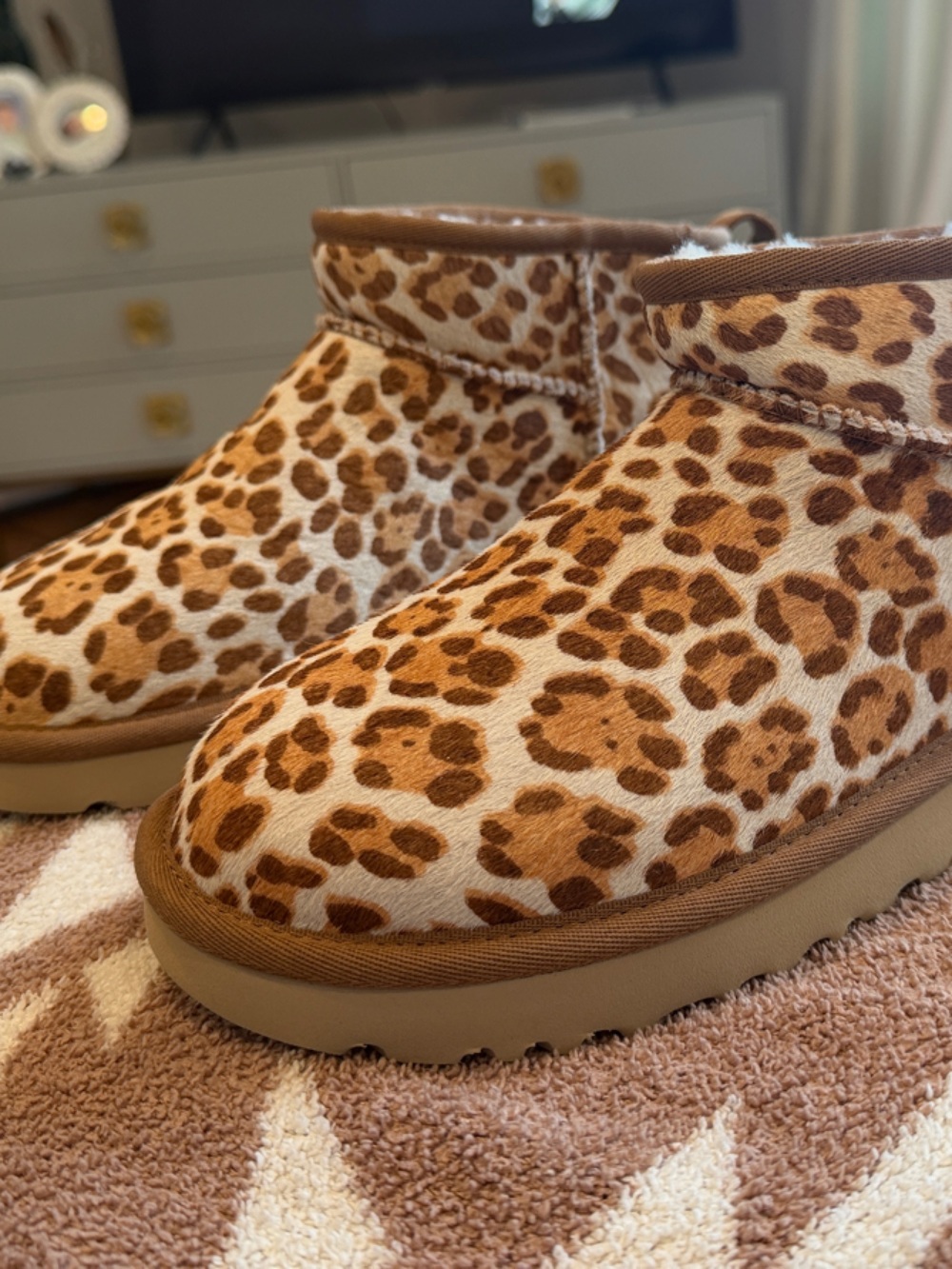UGG Classic Ultra Mini Plains Genuine Calf Hair Boot
